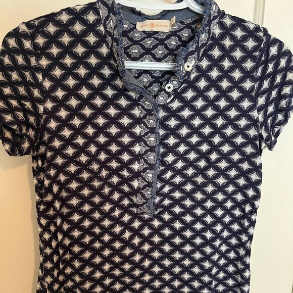 Tory Burch Patterned T Shirt - Picture 1 of 5